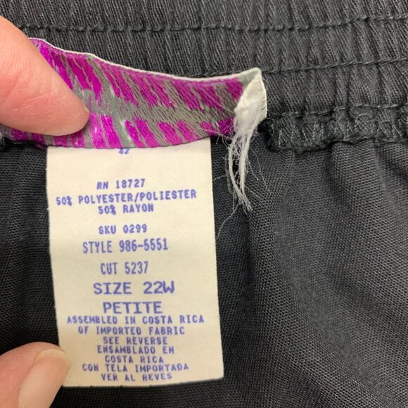 Megan Moore Brand Women's Black Dress Pants, Size 22WP - Picture 7 of 7